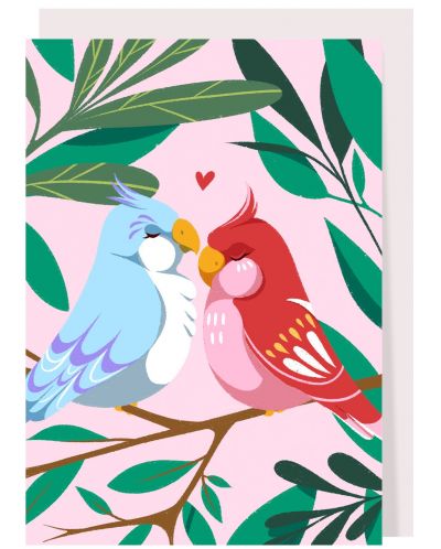 Felicitare Love birds - 1