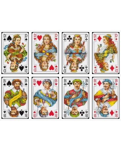 Carti pentru joc Piatnik - model  Bridge-Poker-Whist, maro - 4