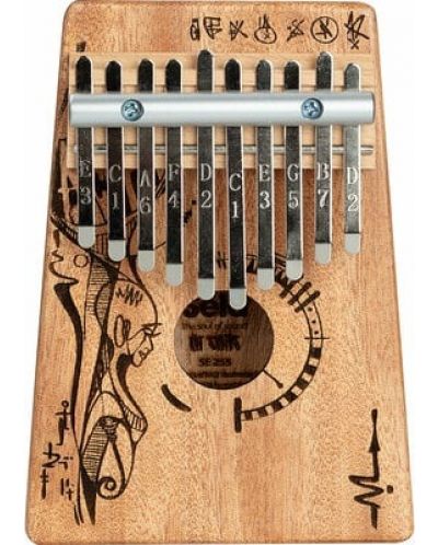 Kalimba, instrument muzical Sela - 10 Peaceful Mind, maro - 1