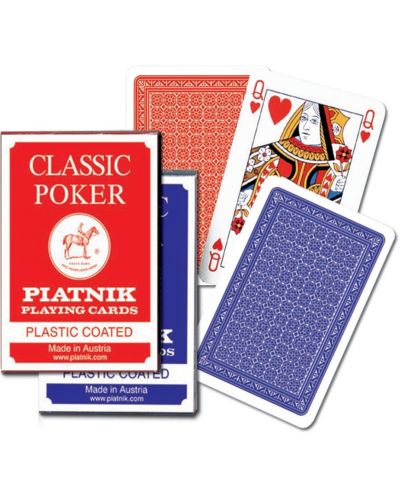 Carti pentru joc  Piatnik - Classic Poker, rosii - 2