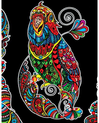 Tablou de colorat ColorVelvet - Papagal, 47 x 35 cm - 1