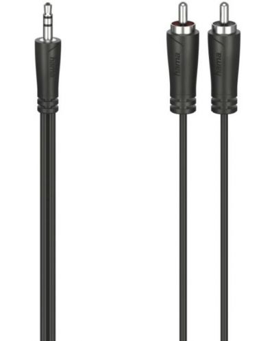 Cablu Hama - 3,5 mm/2x RCA, 1,5 m, negru - 1