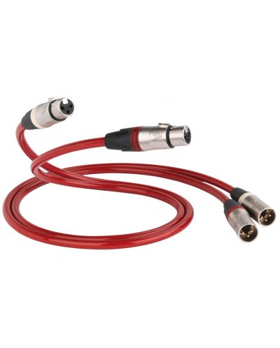 Cablu pentru boxe QED - Reference XLR 40 Analogue, 1 m, roșu - 1