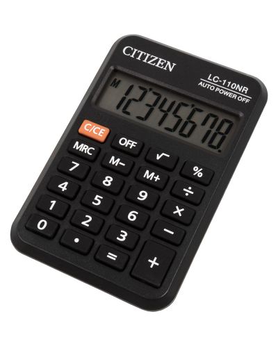 Calculator Citizen - LC-110NR, de buzunar, 8 cifre, negru - 1