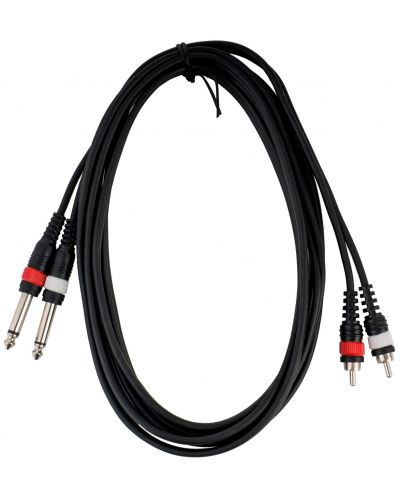 Cablu Cascha - HH 2095, RCA/6.3mm, 3m, negru - 2