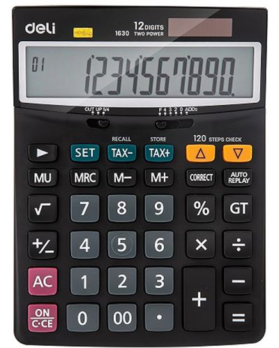 Calculator Deli Core - E1630, 12 dgt, negru - 1