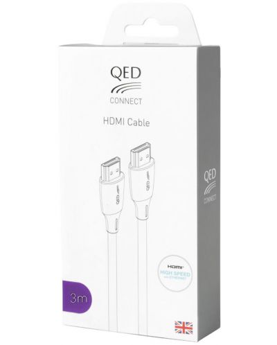 Cablu QED - Connect QE8167, HDMI/HDMI, 3m, negru - 2