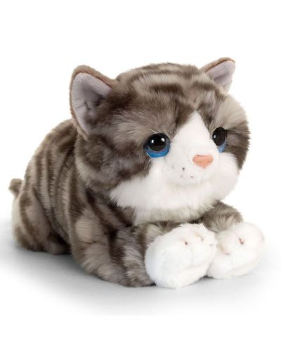 Pisicuță de pluș Keel Toys - Gri, 25 cm - 1