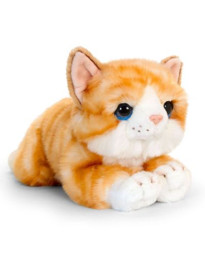 Pisicuță de pluș Keel Toys - Roșu, 25 cm - 1