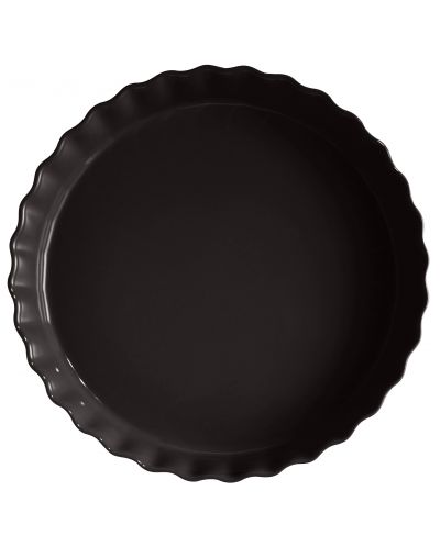 Formă ceramică pentru prăjituri Emile Henry - 2.8 L, 32 cm, neagră - 2