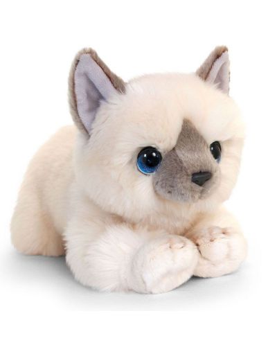 Pisicuță de pluș Keel Toys - Albă, 25 cm - 1