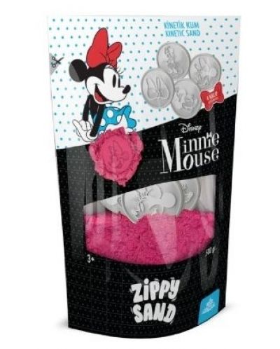 Nisip kinetic Red Castle - Minnie Mouse, roz, 500 g - 1