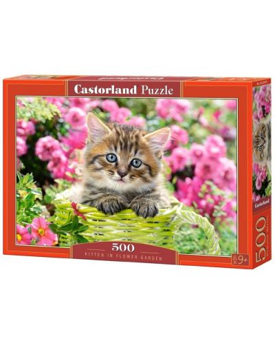 Puzzle Castorland de 500 piese - Pisoi in gradina - 1