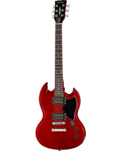Chitară electrică Harley Benton - DC-200 CH Student Series, roşie - 1