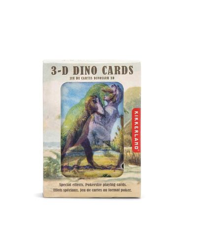 Carti de joc 3D Kikkerland - 3D Dinosaurs - 1