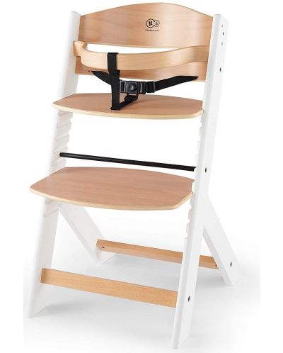 Scaun de masa pentru copii KinderKraft - ENOCK de lemn/picioare albe - 2