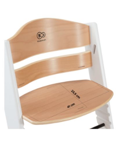 Scaun de masa pentru copii KinderKraft - ENOCK de lemn/picioare albe - 10