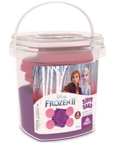 Nisip kinetic Red Castle - Disney Frozen II, violet, cu 4 forme, 2 х 350 g - 1