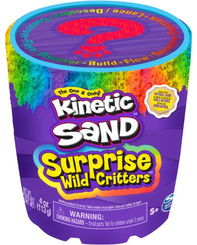 Nisip cinetic Kinetic Sand Wild Critters - Cu surpriza, sortiment - 1