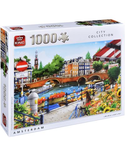 Puzzle King de 1000 piese - Amsterdam, Hiro Tanikawa - 1