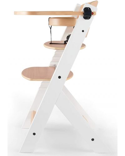 Scaun de masa pentru copii KinderKraft - ENOCK de lemn/picioare albe - 3