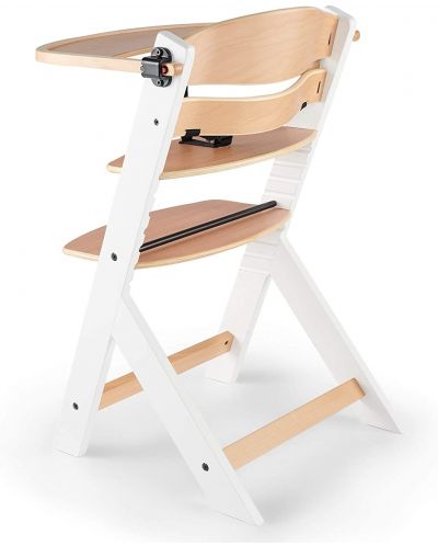 Scaun de masa pentru copii KinderKraft - ENOCK de lemn/picioare albe - 4