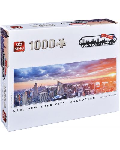 Puzzle panoramic King de 1000 piese - New York City, Manhattan - 1