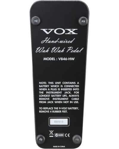Amplificator de chitară VOX - V846HW Wah Pedal, negru - 3