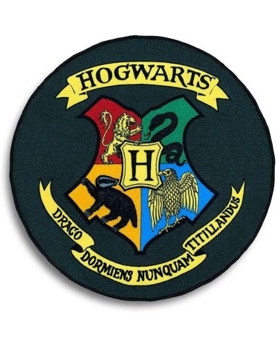 Covoras Groovy Harry Potter - Hogwarts Shield 100 x 100 cm - 1
