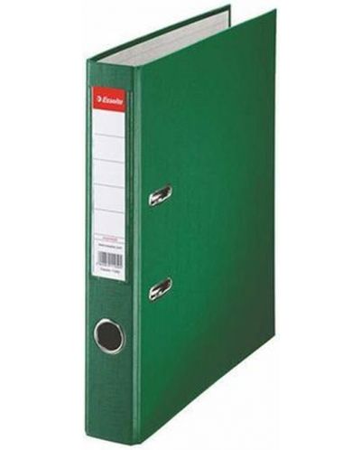 Dosar Esselte Eco - A4, 5 cm, PP, margine metalica, eticheta detasabila, verde - 1