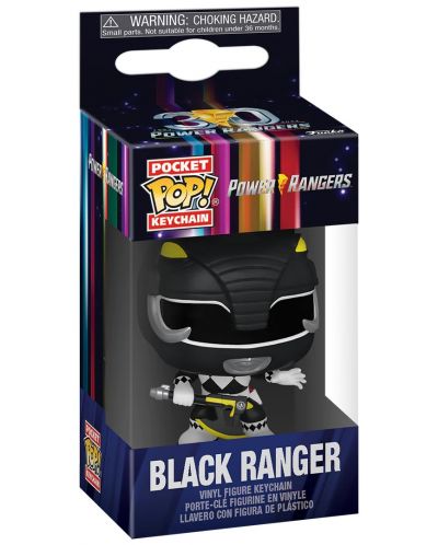 Breloc Funko Pocket POP! Television: Mighty Morphin Power Rangers - Black Ranger - 2