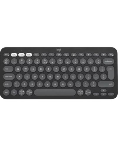Logitech Keyboard - Pebble Keys 2 K380s, fără fir, ISO Layout, Graphite - 1