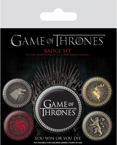 Set insigne Pyramid - Game of Thrones: The Four Great Houses - 1