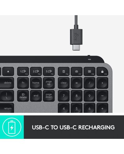 Tastatura wireless Logitech - MX Keys For Mac , Space Grey - 12