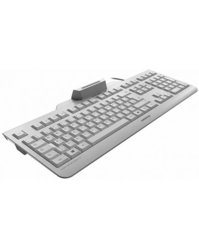 Tastatura Cherry - Secure Board 1.0, cititor smart de carduri, alba - 2
