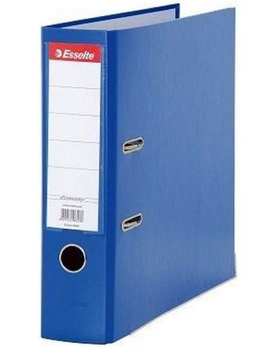 Dosar Esselte Vivida - A4, 7,5 cm, PP, margine metalica, eticheta detasabila, albastru - 1