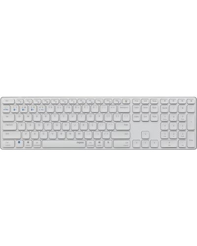 Tastatură Rapoo - E9800M, fără fir, albă - 1