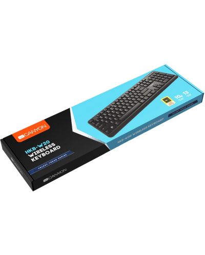 Tastatura Canyon - CNS-HKBW02-BG, wireless, neagra - 5
