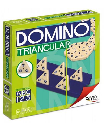 Joc clasic Cayro – Domino triunghiular, verde - 1