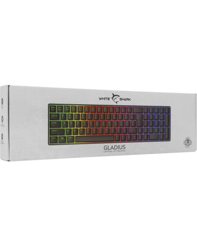 Tastatură White Shark - GLADIUS, US, negru  - 9