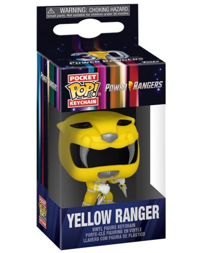 Breloc Funko Pocket POP! Television: Mighty Morphin Power Rangers - Yellow Ranger - 2