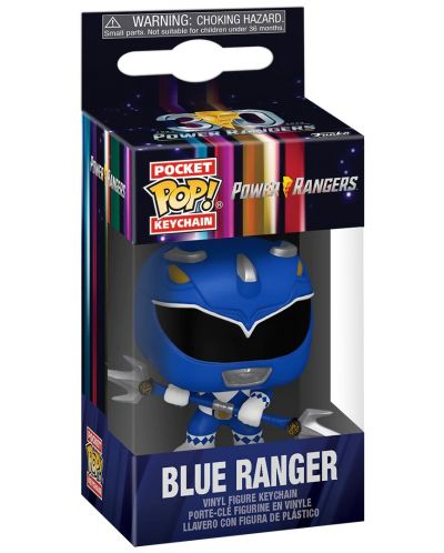 Breloc Funko Pocket POP! Television: Mighty Morphin Power Rangers - Blue Ranger - 2