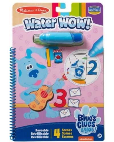 Cartea de colorat cu apă Melissa & Doug - Blue's Clues & You, Counting - 1