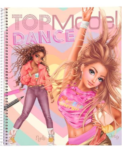 Carte de colorat Depesche Top Model - Dansul - 1