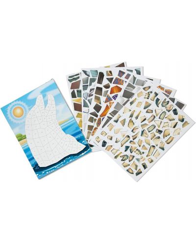 Carte cu mozaic si stickere Melissa & Doug - Ocean - 3