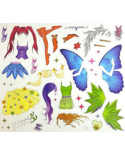Carte de desen cu stickere si sabloane Folia - O lume magica - 5