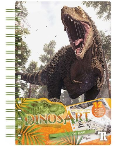 DinosArt Foil Drawing Book - Dinozauri - 1