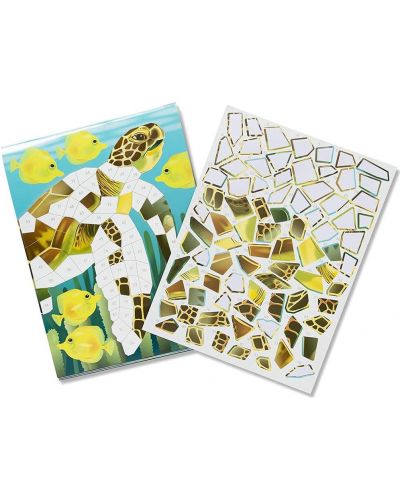 Carte cu mozaic si stickere Melissa & Doug - Ocean - 2
