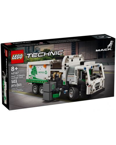Constructor LEGO Technic - Camion electric de gunoi Mack LR  (42167) - 1