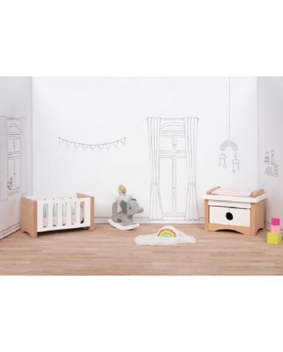 Set de mobilier pentru casa de păpuși Goki - Camera copilului - 2